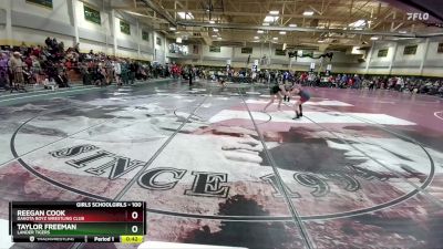 100 lbs Cons. Round 3 - Taylor Freeman, Lander Tigers vs Reegan Cook, Dakota Boyz Wrestling Club