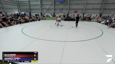 100 lbs Semis & 3rd Wb (16 Team) - Eli Flowers, Georgia BLACK vs Dominick Powell, Pennsylvania Blue