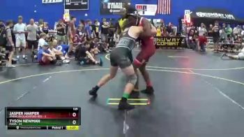 125 lbs Semis & 1st Wrestleback (8 Team) - Tyson Newman, POWA vs Jasper Harper, American Gladiators-Red