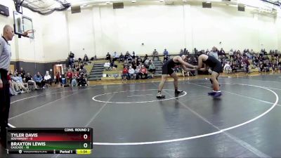 190 lbs Semis & Wb (16 Team) - Braxton Lewis, Cascade vs Tyler Davis, Southmont