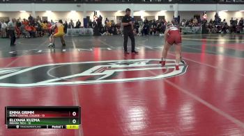 136 lbs Round 1 (10 Team) - Ellyana Kuzma, Indiana Tech vs Emma Grimm, North Central College