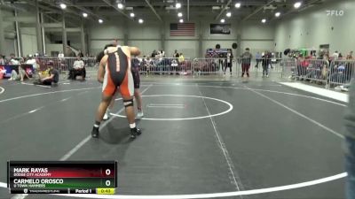 215 lbs Cons. Round 3 - Carmelo Orosco, U Town Hammers vs Mark Rayas, Dodge City Academy