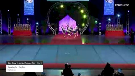 Barrington Eagles - Youth Cheer [2021 Core Cheer 1 - Junior Peewee - NA Day 1] 2021 Pop Warner National Cheer & Dance Championship