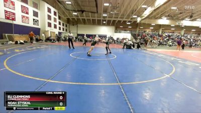 157 lbs Cons. Round 4 - Eli Clemmons, Cumberland (Tenn.) vs Noah Styskal, Morningside (Iowa)