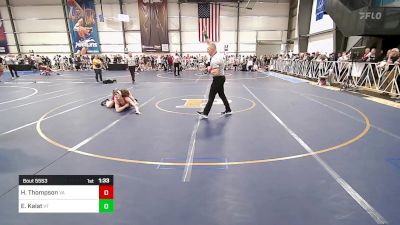 138 lbs Round Of 128 - Hayden Thompson, VA vs Elias Kalat, VT