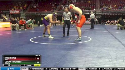 3A-285 lbs 5th Place Match - Kyler Hall, Ames vs Logan Huckfelt, Spencer