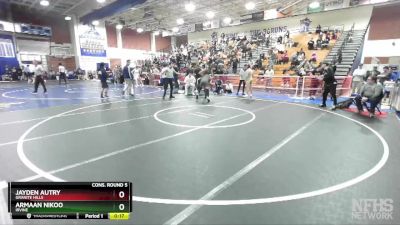 138 lbs Cons. Round 5 - Jayden Autry, Granite Hills vs Armaan Nikoo, Irvine