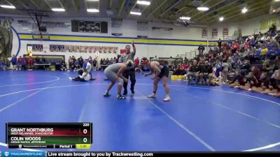 220 lbs 3rd Place Match - Grant Northburg, West Delaware, Manchester vs Colin Woods, Cedar Rapids Jefferson