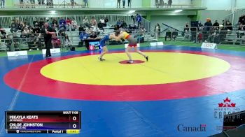 53kg Champ. Round 1 - Mikayla Keats, Jr Huskies vs Chloe Johnston, Jr Rebels WC