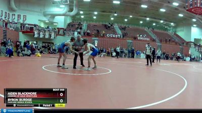 145 lbs Cons. Semi - Byron Burdge, Cascade Middle School vs Aiden Blackmore, Legends Of Gold Wrestling