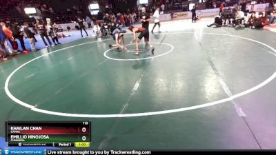 113 lbs Cons. Round 3 - Emillio Hinojosa, Chiawana vs Khailan Chan, Camas