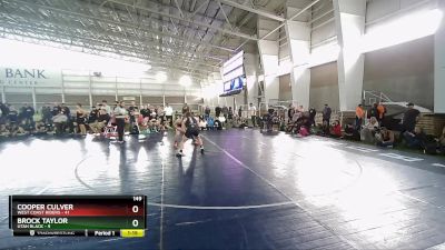 149 lbs Quarters & Wb (16 Team) - Brock Taylor, Utah Black vs COOPER CULVER, West Coast Riders