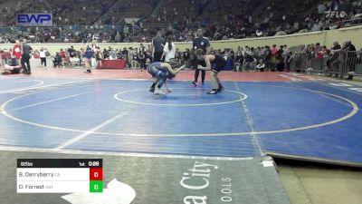 92 lbs Consi Of 16 #1 - Blaine Derryberry, Carl Albert vs Declan Forrest, Vinita Jr. High