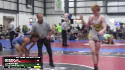 138 lbs Champ. Round 4 - Tobin McNair, Raleigh Area Wrestling vs Gavin Cohen, Eastern Carolina Wrestling