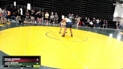 285 lbs Champ. Round 3 - Laith Ibrahim, Colorado School Of Mines vs Myles Johnson, Air Force Prep