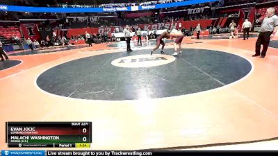 2A 195 lbs Cons. Round 2 - Malachi Washington, Peoria (H.S.) vs Evan Jocic, Lombard (Montini)