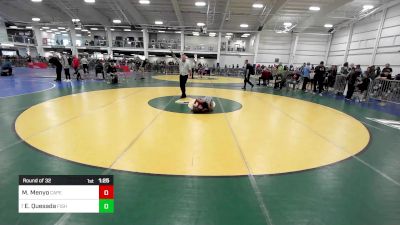 72 lbs Round Of 32 - Michael Menyo, Cape Ann vs Elijah Quesada, Fisheye WC