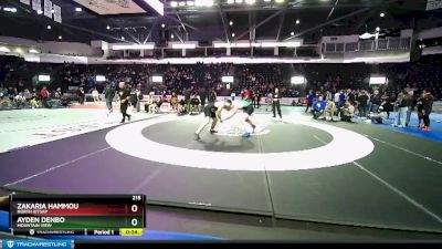 215 lbs 3rd Place Match - Zakaria Hammou, North Kitsap vs Ayden Denbo, Mountain View