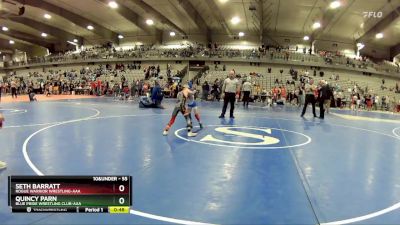 55 lbs Cons. Round 5 - Seth Barratt, Rogue Warrior Wrestling-AAA vs Quincy Parn, Blue Pride Wrestling Club-AAA