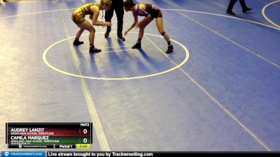 127 lbs Quarterfinal - Camila Marquez, Highland High School Wrestling (Bakersfield) vs Audrey Lanzit, Ukiah High School Wrestling