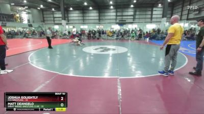 100 lbs Round 4 (6 Team) - Joshua Golightly, FCA WRESTLING vs Matt Deangelo, GREAT BRIDGE WRESTLING CLUB