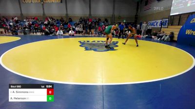 168 lbs Consi Of 16 #2 - Austin Simmons, Bakersfield vs Aiden Peterson, St. Edward (OH)