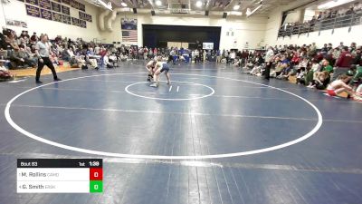 150 lbs Semifinal - Michael Rollins, Camden Hills vs Giacomo Smith, Erskine