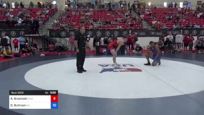 79 kg Rnd Of 128 - Aiden Brosinski, Wisconsin vs Deontre Buttram, Del City Wrestling Club