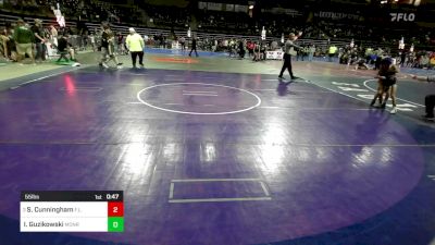 55 lbs Semifinal - Scarlett Cunningham, F.l.o.w. vs Isla Guzikowski, Monroe Twp