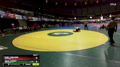 165 lbs Finals (2 Team) - Dean Hamiti, Wisconsin vs Cael Carlson, Oklahoma