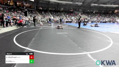 55 lbs Round Of 32 - Gage McElfresh, Noble Takedown Club vs Barrett Ellis, Salina Wrestling Club