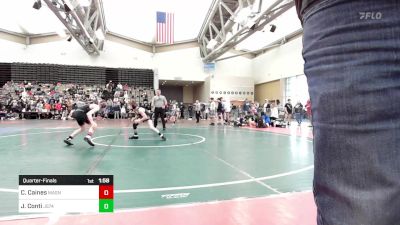 90-I lbs Quarterfinal - CJ Caines, Mat Assassins vs Jake Conti, Jersey 74