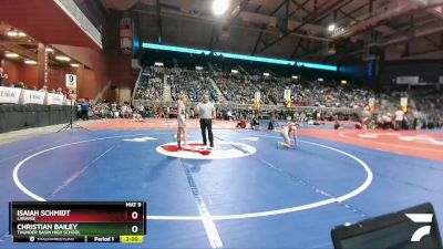 4A-126 lbs Champ. Round 1 - Christian Bailey, Thunder Basin High School vs Isaiah Schmidt, Laramie