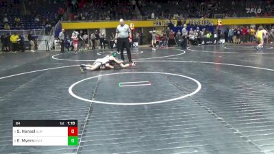 84 lbs Round Of 16 - Sophie Hensel, Slippery Rock vs Ellie Myers, Portage