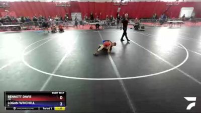 67 lbs 3rd Place Match - Bennett Davis, MN vs Logan Winchell, IL