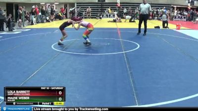 60 lbs Semifinal - Maizie Weber, ROCORI vs Lola Barrett, Saint James Cyclones