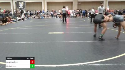 150 lbs Consi Of 64 #2 - Armaan Ahmed, Silverback WC vs Giovanni Ruiz, Wasco Wrestling