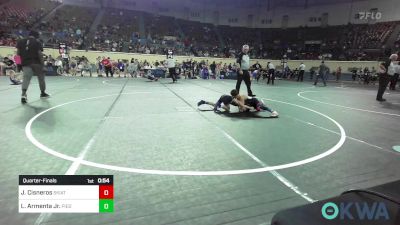 58 lbs Quarterfinal - Jack Cisneros, Skiatook Youth Wrestling 2022-23 vs Lucas Armenta Jr., Piedmont