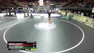 110 lbs Quarterfinal - Phillip Hernandez, Dethrone Wrestling Club vs Bridger Stephens, Ebbetts Pass Wrestling