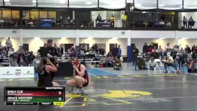 170 lbs Quarterfinal - Emily Cue, Simon Fraser University vs Grace Kristoff, McKendree University