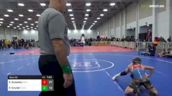 96 lbs Rr Rnd 1 - Gabe Kubasky, Team PA Gold (E) vs Peter Snyder, Contender Elite