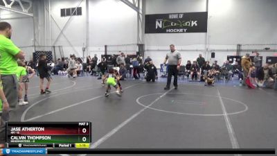 52 lbs Semis (4 Team) - Jase Atherton, 4M vs Calvin Thompson, Headhunters