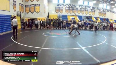 138 lbs Finals (8 Team) - Mikel Pierce-Walker, Jensen Beach vs Landen Holley, Zephyrhills Christian