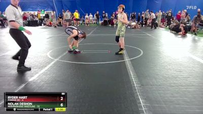 88 lbs Round 6 (8 Team) - Nolan Deshon, Neighborhood Wrestling vs Ryder Hart, Phoenix WC