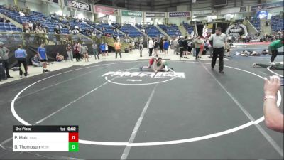 78 lbs 3rd Place - Pierce Maki, Touch Of Gold vs Gunner Thompson, Nebraska Elite WC