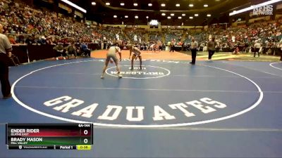 6A-144 lbs 5th Place Match - Ender Rider, Olathe East vs Brady Mason, Mill Valley