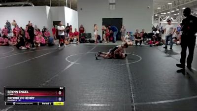 84 lbs Quarterfinals (8 Team) - Brynn Engel, POWA vs Brooklyn Henry, D3Primus