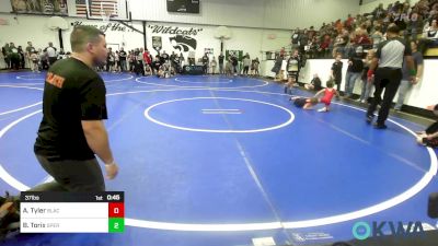 37 lbs Rr Rnd 2 - Amelia Tyler, Black Fox Wrestling Club vs Blakely Torix, Sperry Wrestling Club