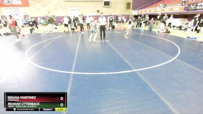 110 lbs Quarterfinal - Briana Martinez, Minnesota vs Reanah Utterback, Sebolt Wrestling Academy