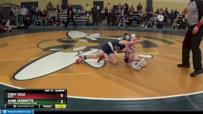 85 lbs Champ. Round 1 - Gabe Honnette, Flat Earth Wrestling Club vs Cody Cole, BOLD